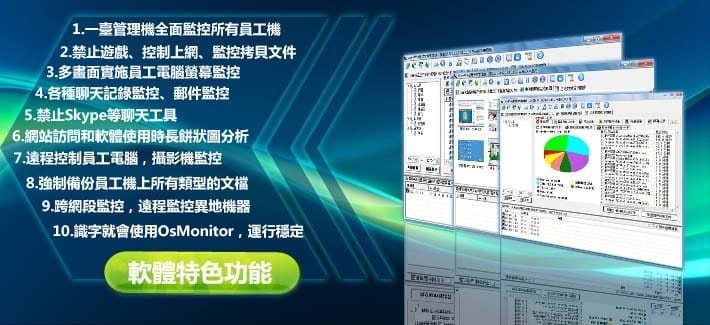 OsMonitor員工監控軟體特點