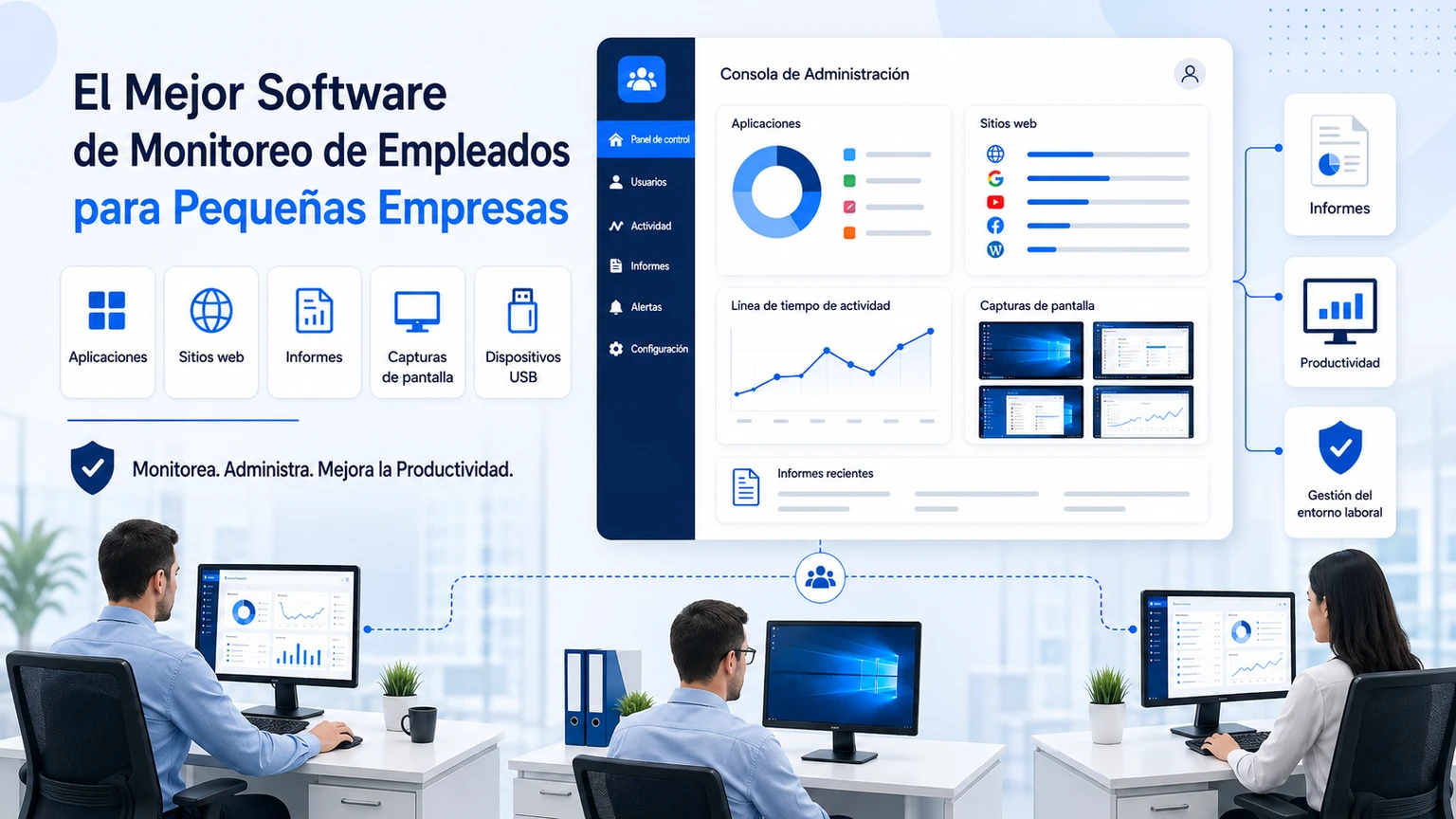 El mejor software de monitoreo de empleados para pequeñas empresas
