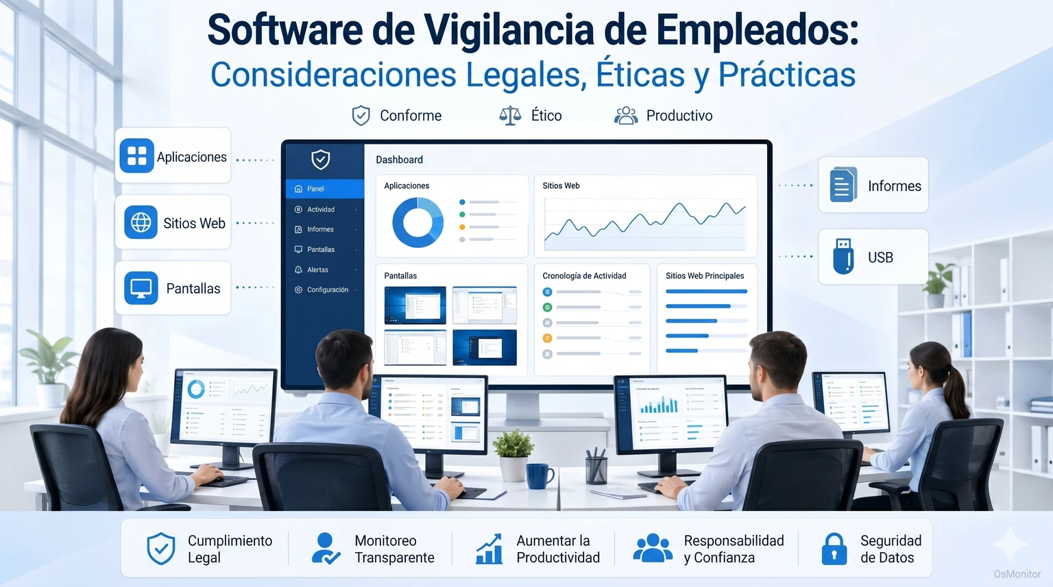 Software de monitoreo de empleados: consideraciones prácticas