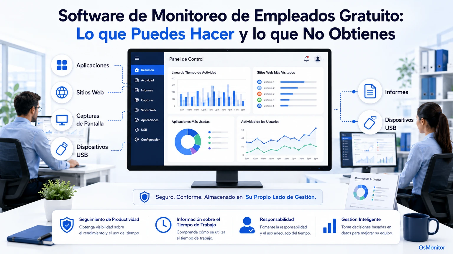 Software de monitoreo de empleados gratuito: lo que realmente puedes obtener