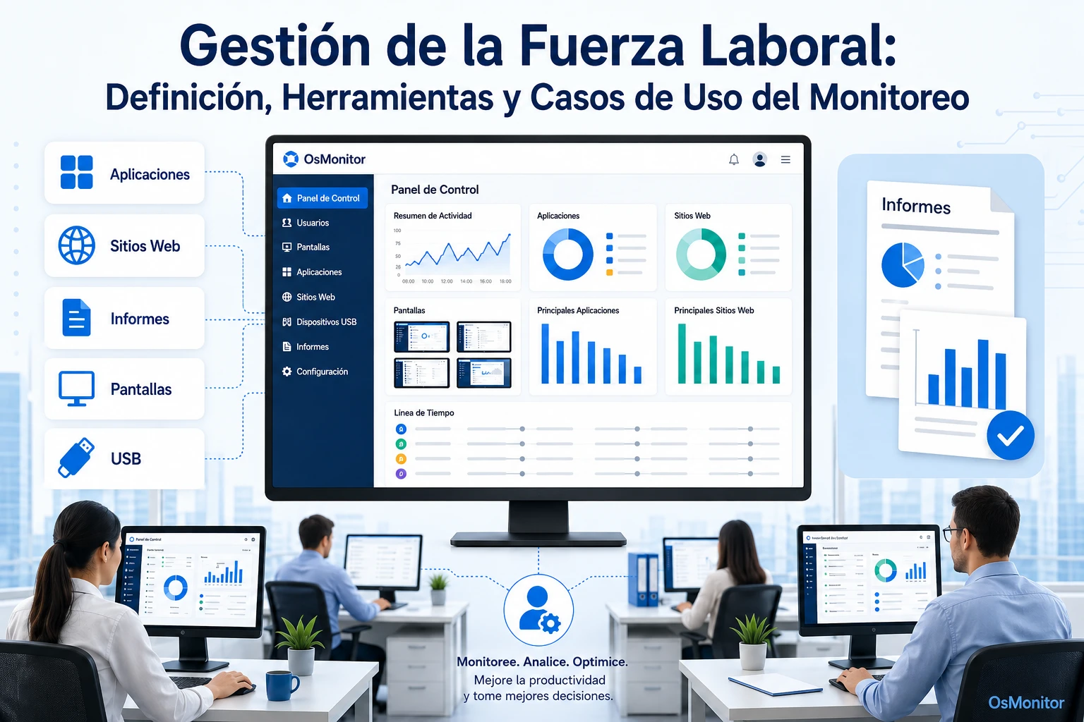 Gestión de personal: definición, herramientas y casos de uso de monitoreo