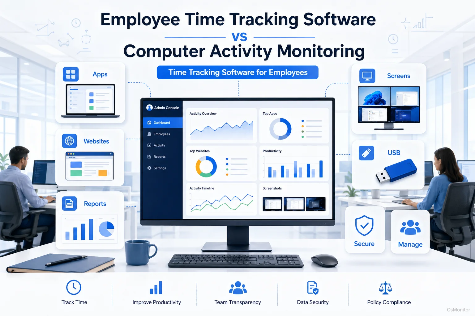 Employee Time Tracking Software vs Activity Monitoring