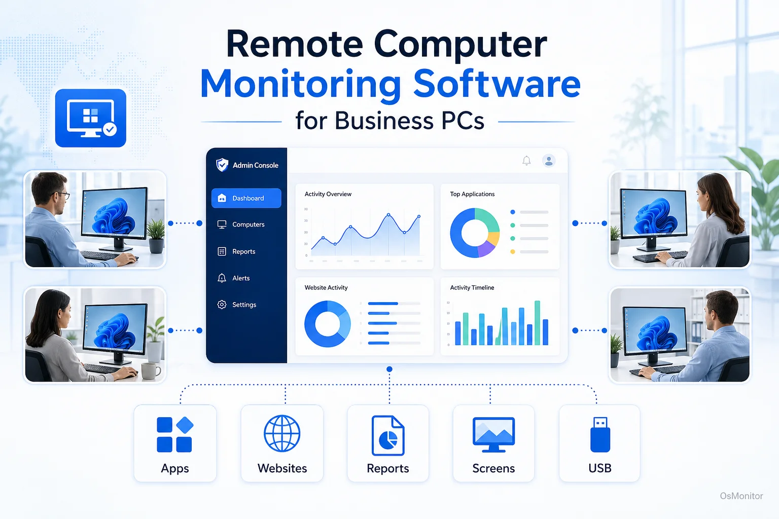 Remote Computer Monitoring Software for Business PCs