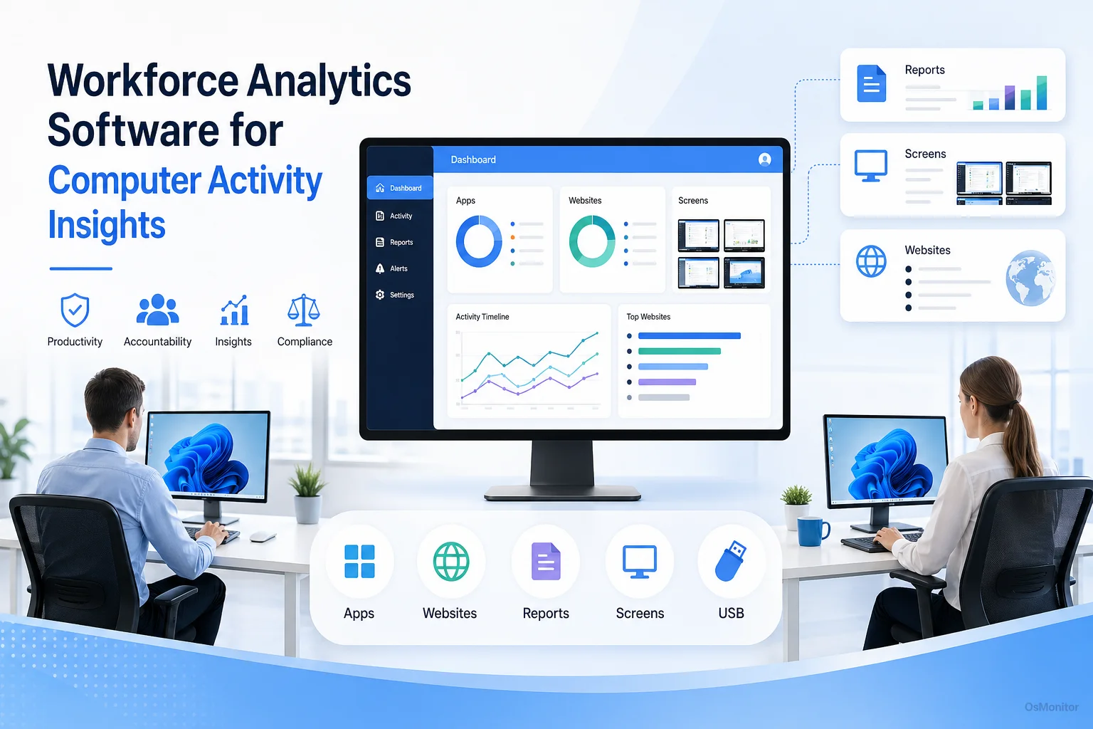 Workforce Analytics Software for Computer Activity Insights & Tools