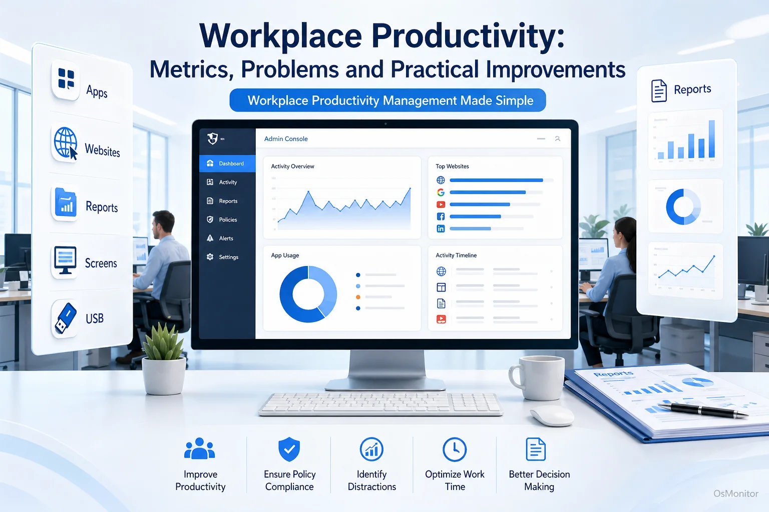 Workplace Productivity: Metrics, Problems and Practical Improvements & Tools