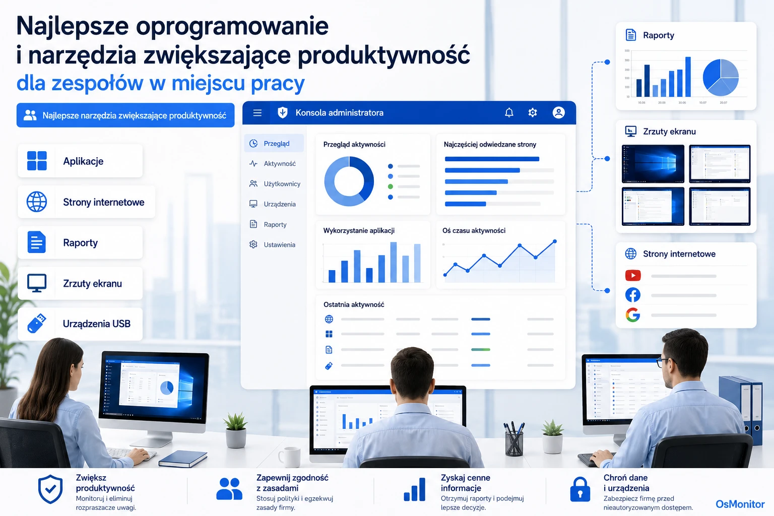 Najlepsze programy i narzędzia do zarządzania produktywnością pracowników