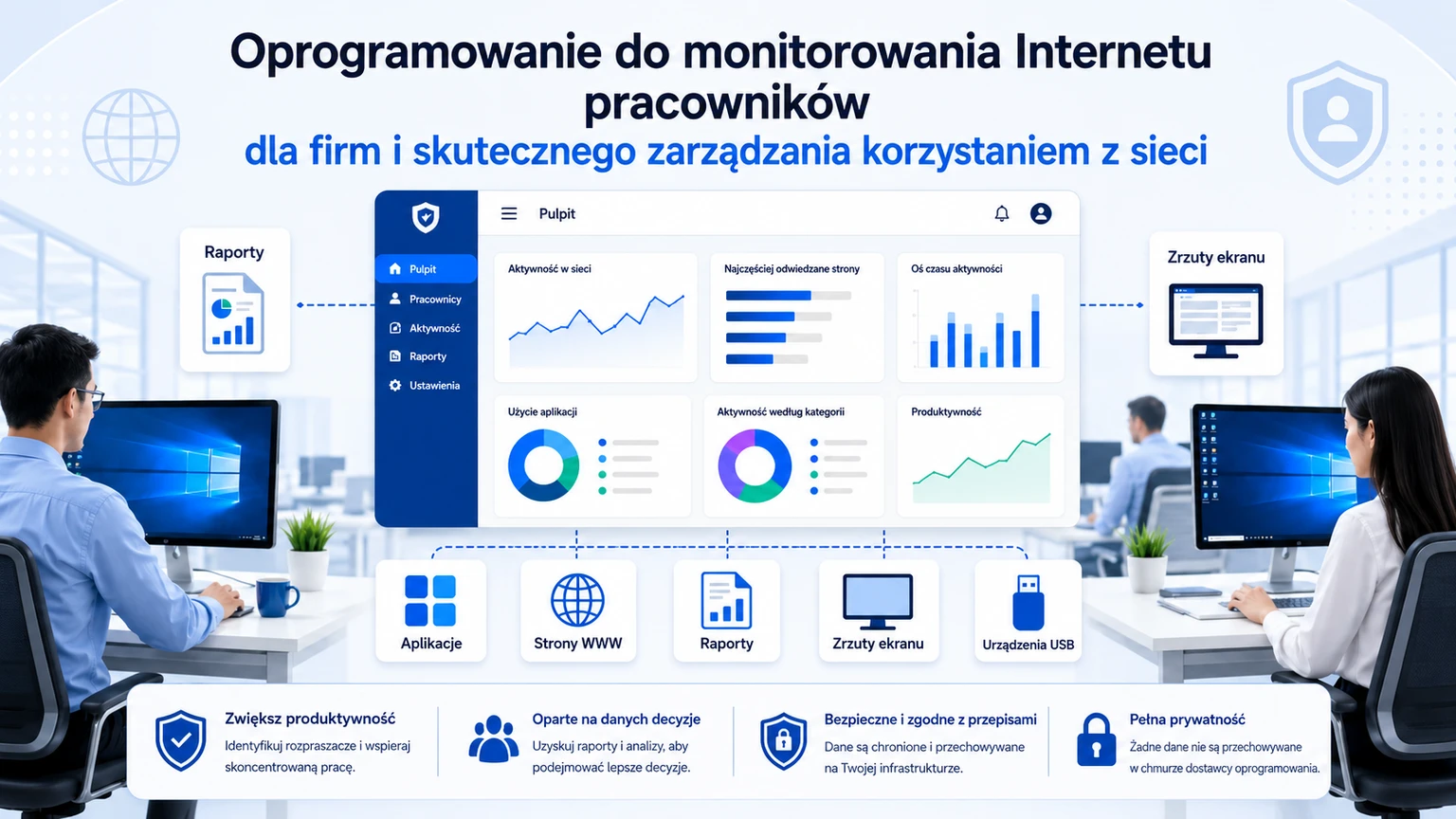 Program do monitorowania internetu pracowników i aktywności w sieci