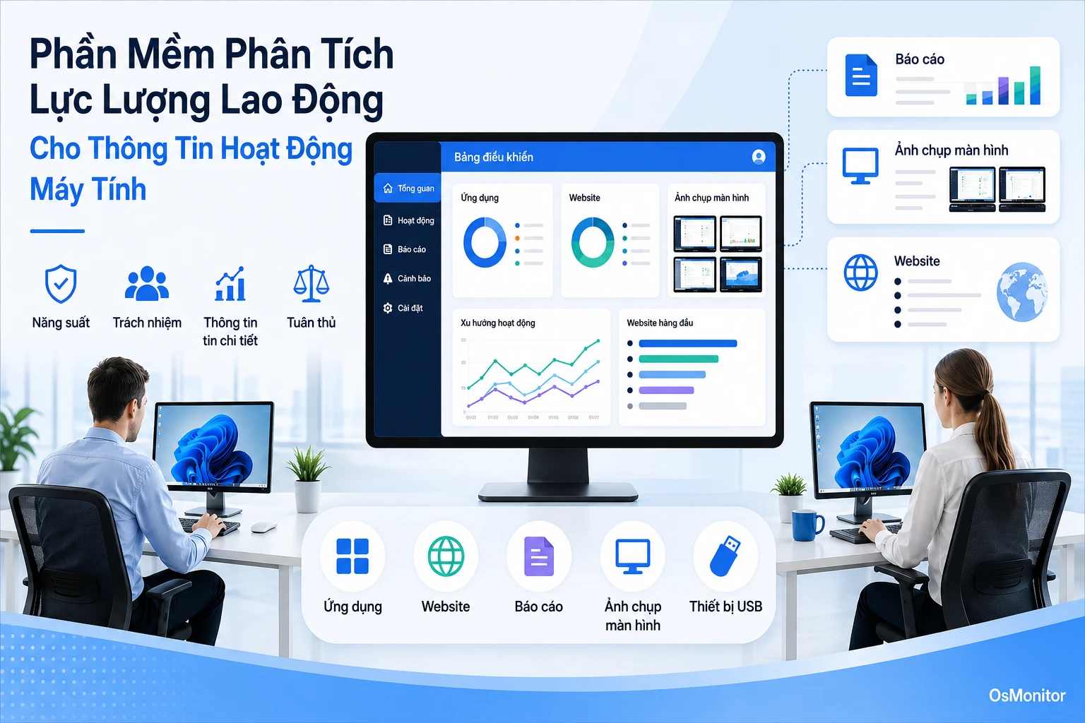 Phần mềm Phân tích Dữ liệu Lực lượng lao động: Quản lý hoạt động máy tính hiệu quả