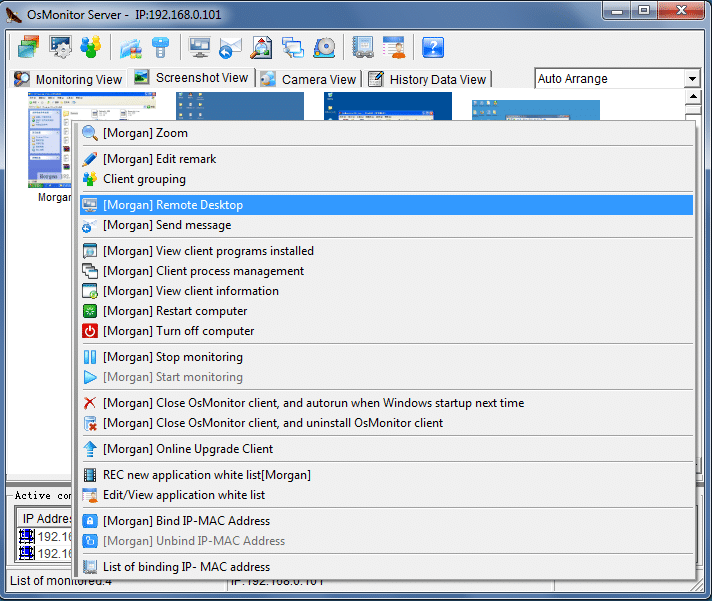 Start remote desktop